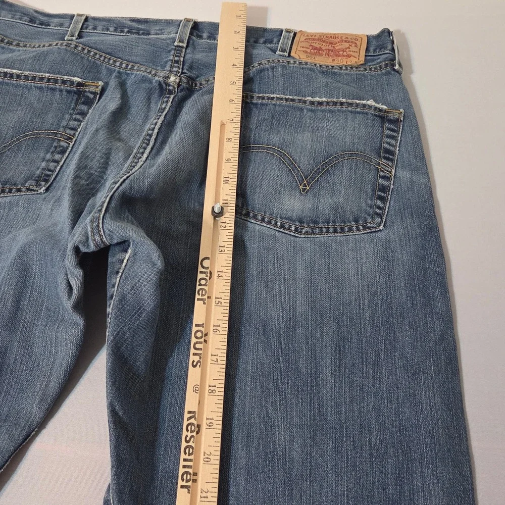 VTG Levi's 501 Original Y2K Jeans Men 40x30 Blue Denim Button Fly Straight Leg